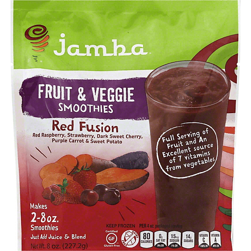 Jamba Juice Smoothies, Fruit & Veggie, Red Fusion