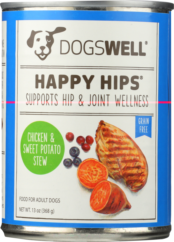Happy Hips Food For Dogs, Adult, Chicken & Sweet Potato Stew