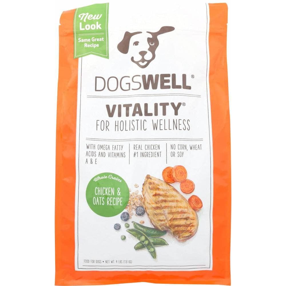 Vitality Food For Dogs, Chicken & Oats Recipe 4 Lb