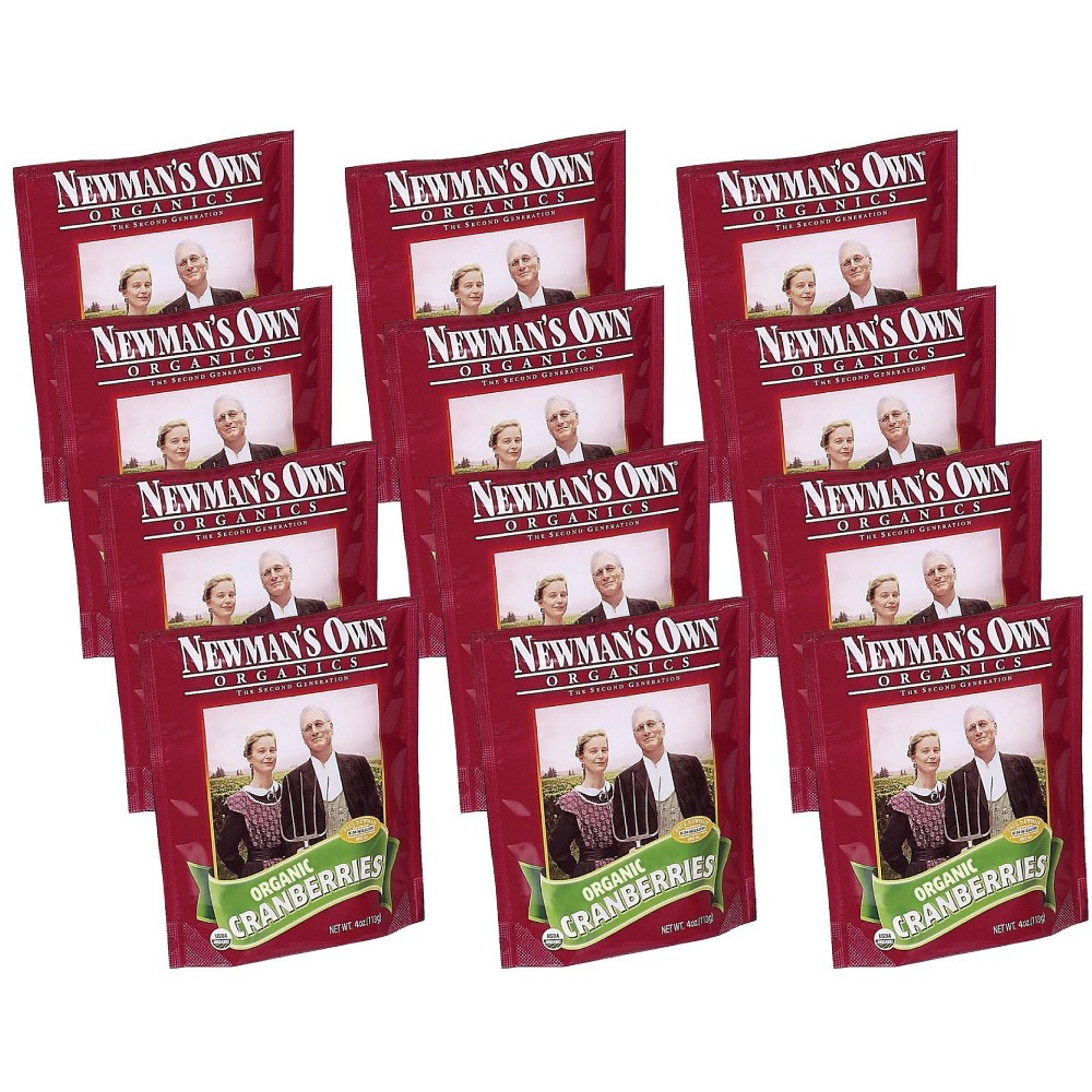 Newman's Own Organics Dried Cranberries - Case Of 12/4 Oz