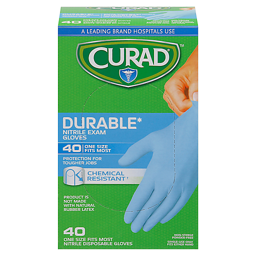 Curad Exam Gloves, Powder-Free, Nitrile, Universal Size
