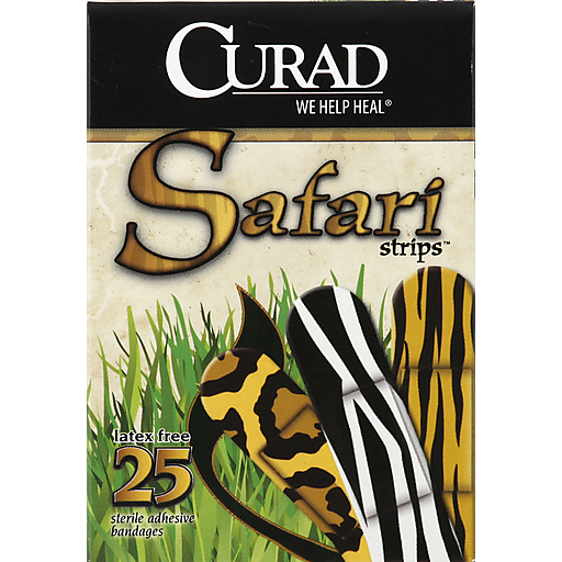 , (Curad) Curad Safari Strips Sterile Adhesive Bandages, 25ct