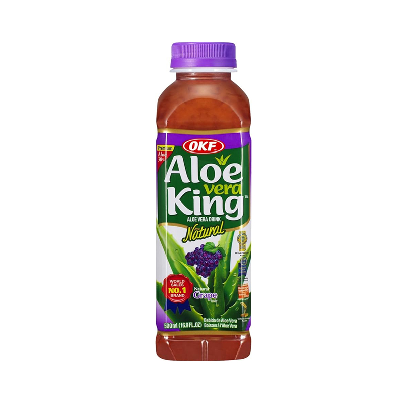 OKF Aloe Vera King Juice Grape, 16.9-Ounce