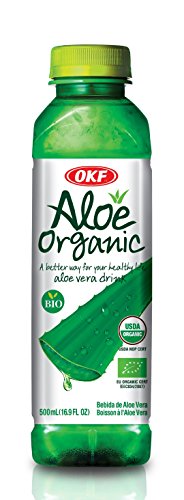 OKF Organic Aloe Vera Drink, 16.9 Fluid Ounce