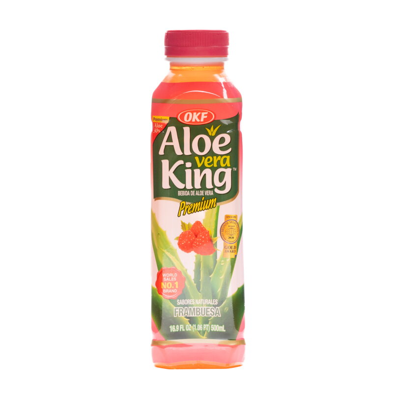 OKF Aloe Vera Drink Raspberry 500ml