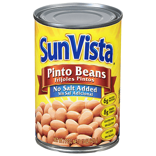 SunVista Pinto Beans, No Salt Added 15 Oz
