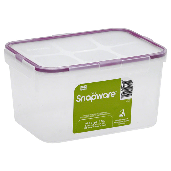 Snapware Airtight Food Storage 10.8 Cup Rectangular Container