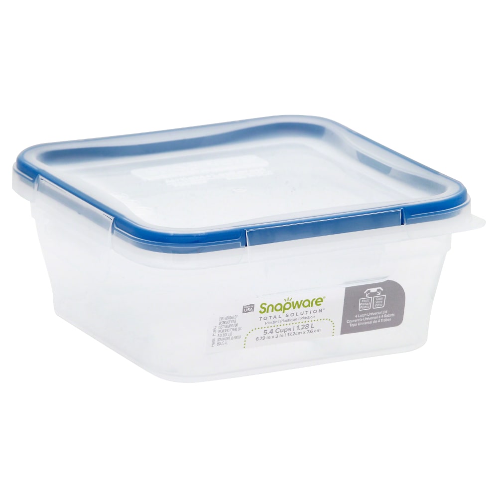 Snapware Food Storage Container, Plastic, Square, 5.5 Cups