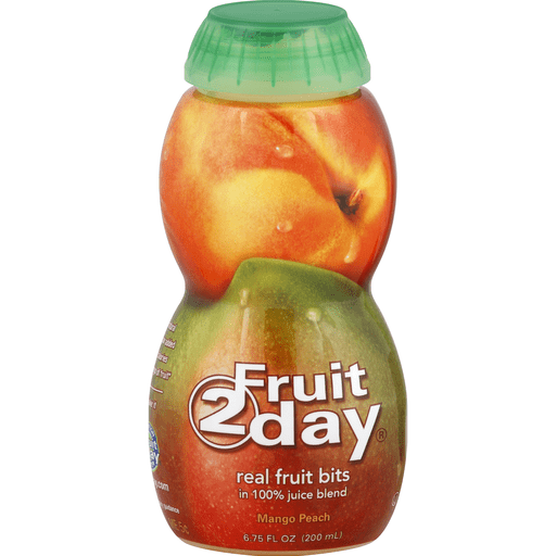 Fruit 2 Day 100% Juice Blend, Real Bits, Mango Peach