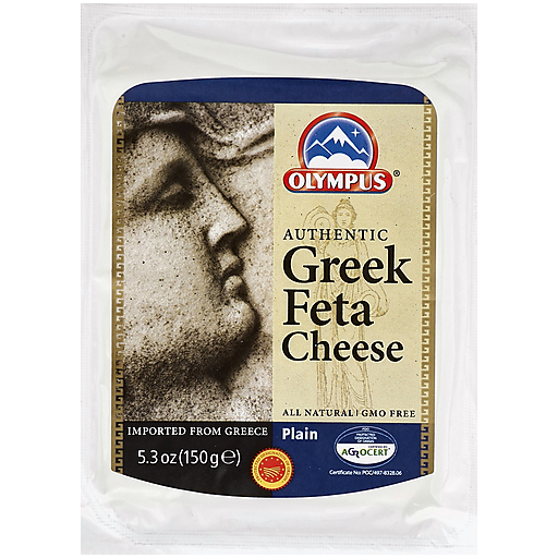 Olympus Cheese, Feta, Authentic Greek, Plain 5.3 Oz