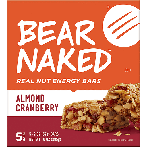 Bear Naked Energy Bars, Real Nut, Almond Cranberry