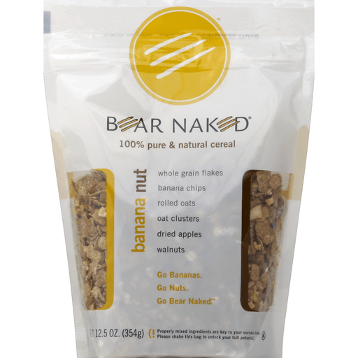 Bear Naked Cereal, 100% Pure & Natural, Banana Nut 12.5 Oz