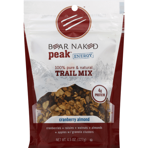 Bear Naked Peak Trail Mix, Energy, Cranberry Almond