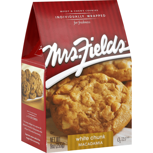 Mrs Fields Cookies, White Chunk Macadamia 9 Oz