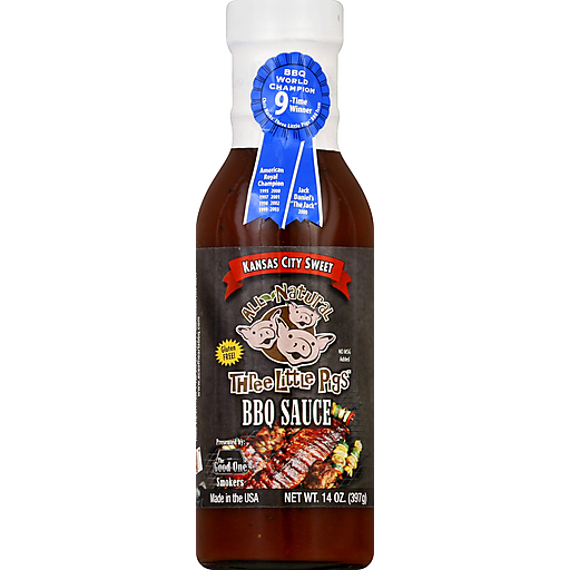 Three Little Pigs Bbq Sauce, Kansas City Sweet 14 Oz