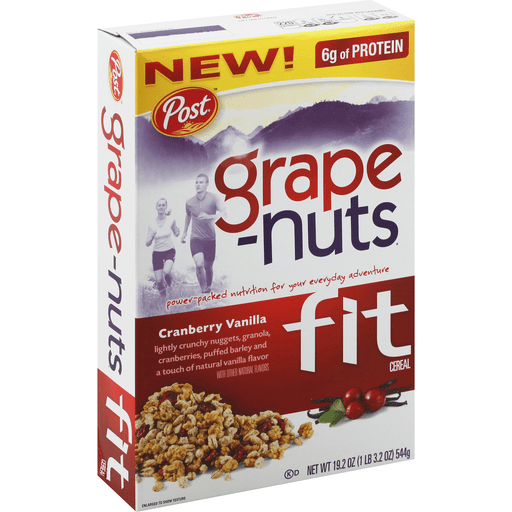 Grape-Nuts Post Fit Cranberry Vanilla Cereal 19.2 Oz. Box