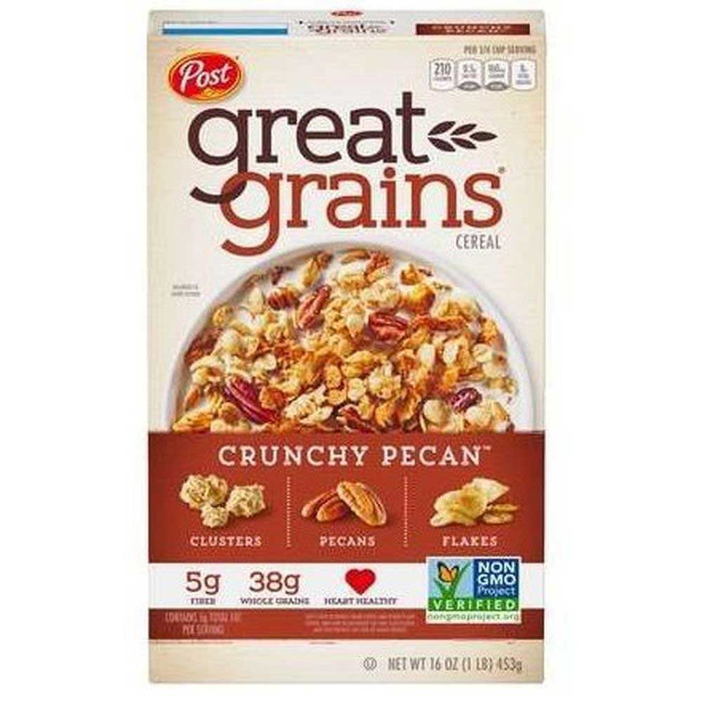 Great Grains Post Crunchy Pecan Whole Grain Cereal, 16 Ounce
