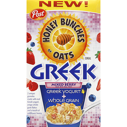 Honey Bunches Post Bunch Of Oats Greek Cereal Mixed Berry 15.5OZ