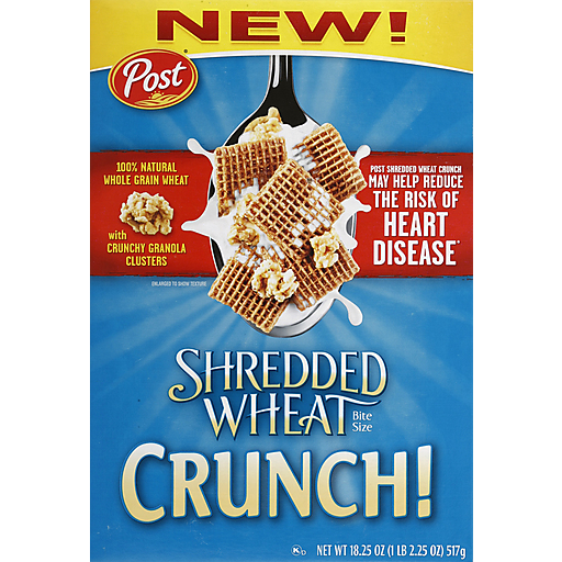 Shredded Wheat Post Crunch! Bite Size Cereal 18.25 Oz. Box