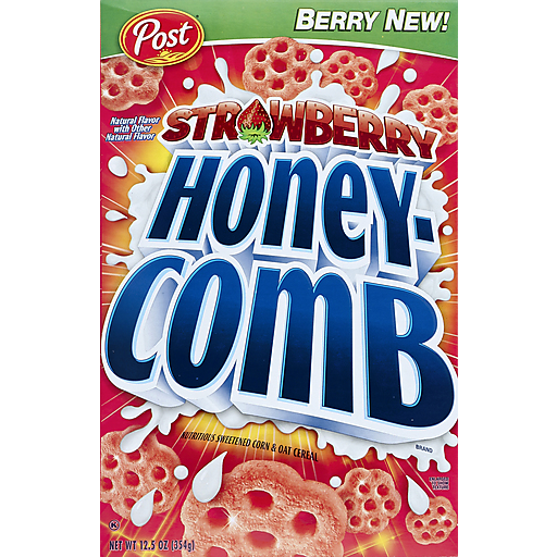 Honey Comb Post Brand Strawberry Cereal 12.5 Oz. Box