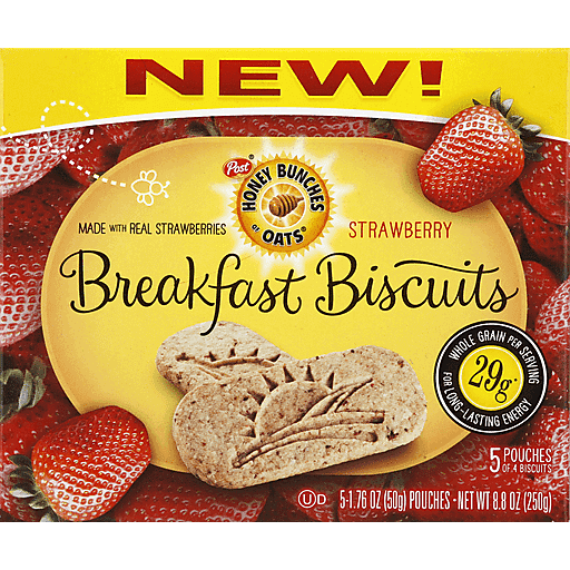 Honey Bunches Breakfast Biscuits, Strawberry
