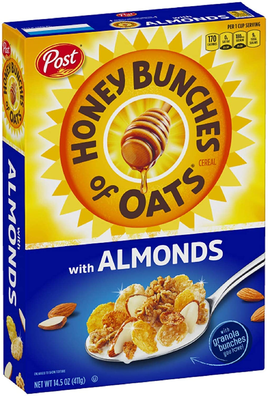 Honey Bunches Of Oats Post Crispy With Almonds Cereal