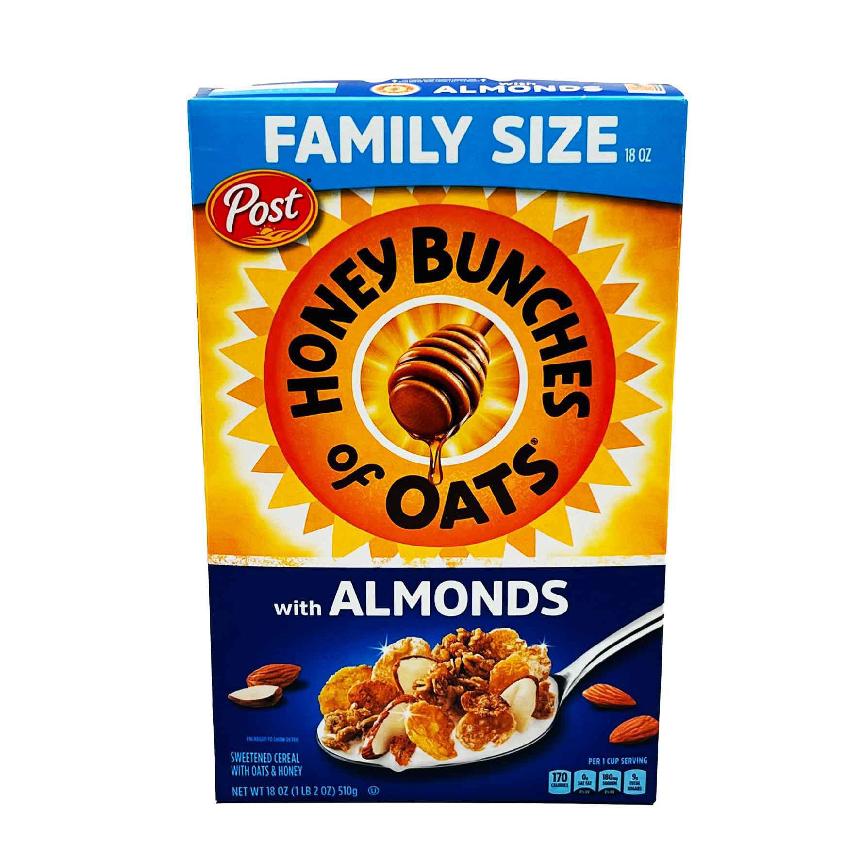 Post Honey Bunches Of Oats With Almonds Breakfast Cereal - 18oz