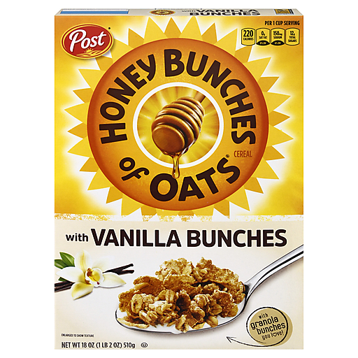 Post Honey Bunches Of Oats Cereal With Vanilla Bunches
