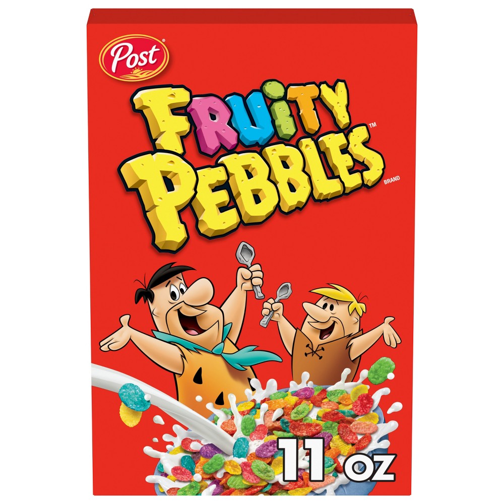 Fruity Pebbles Post Natural And Artificial Fruit Flavor Sweetened Rice Cereal - 11 Ounce