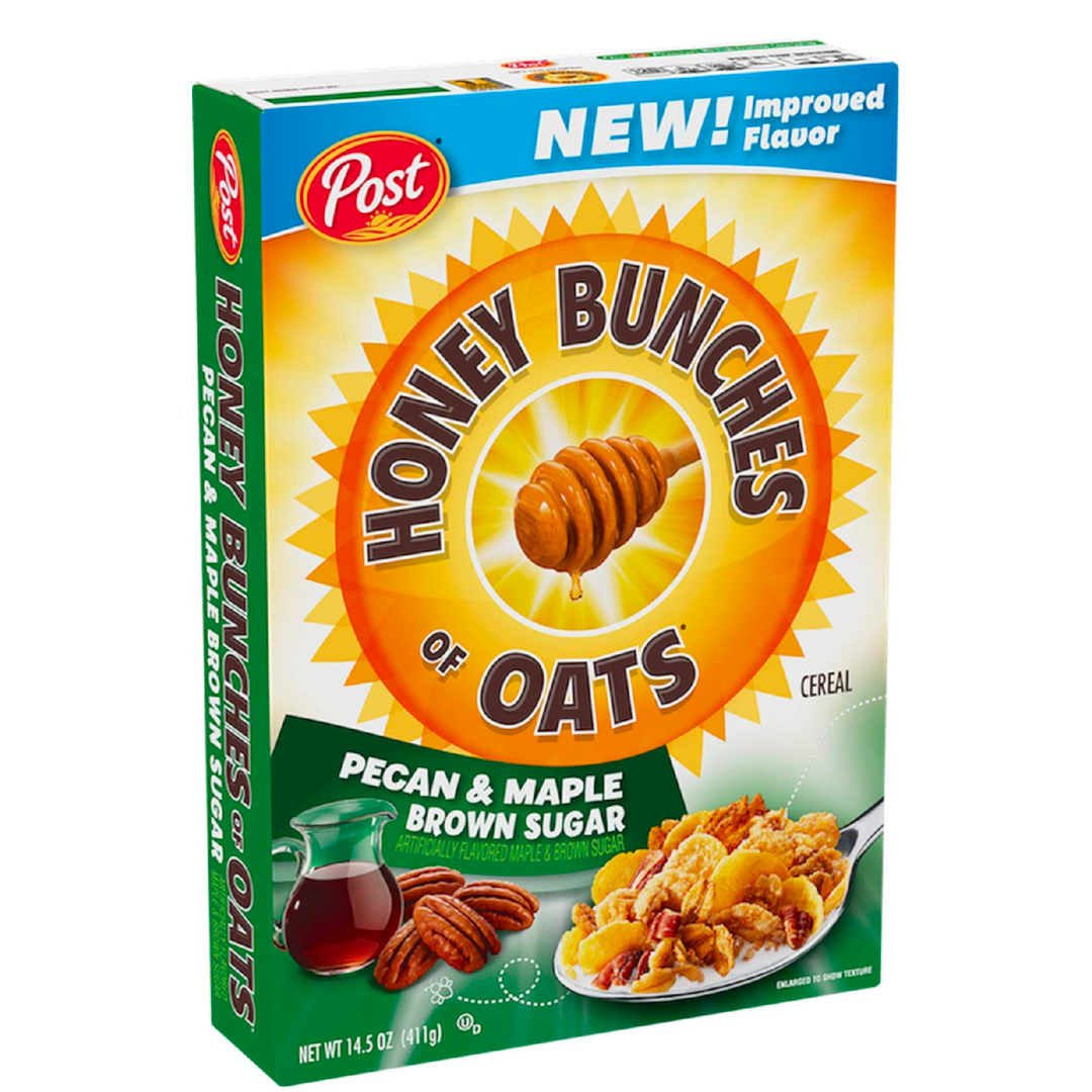 Honey Bunches Post Of Oats Pecan & Maple Brown Sugar Breakfast Cereal, 14.5 Ounce Box