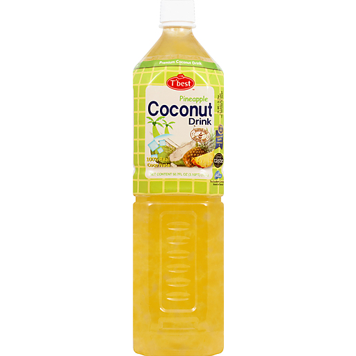 T Best Coconut Drink, Pineapple 50.7 Oz