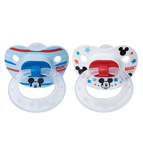 NUK Disney Baby Puller Pacifier, 6-18 Months, Mickey Mouse
