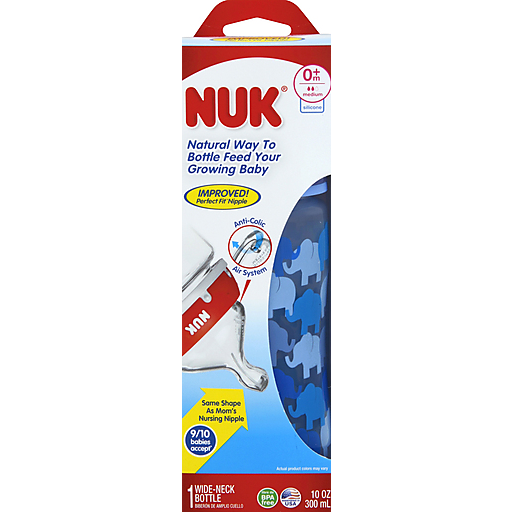 NUK Orthodontic Bottle Wide Neck 0+m Medium