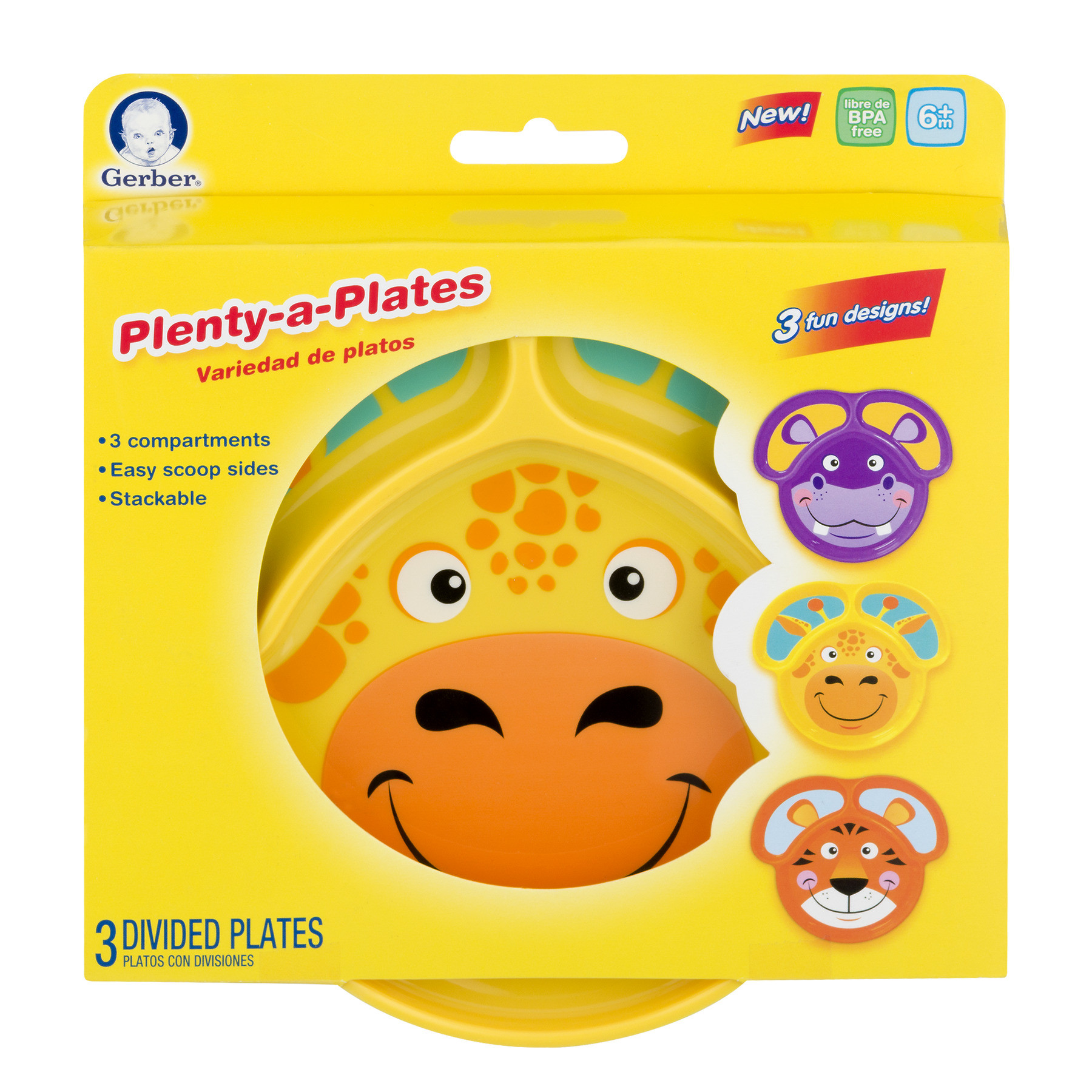 NUK 3 Piece Gerber Graduates Plenty-A-Plates