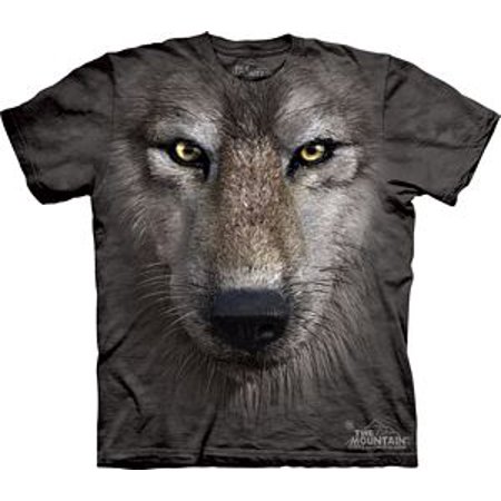 Wolf Face Adult T-Shirt By The Mountain - 10-3249