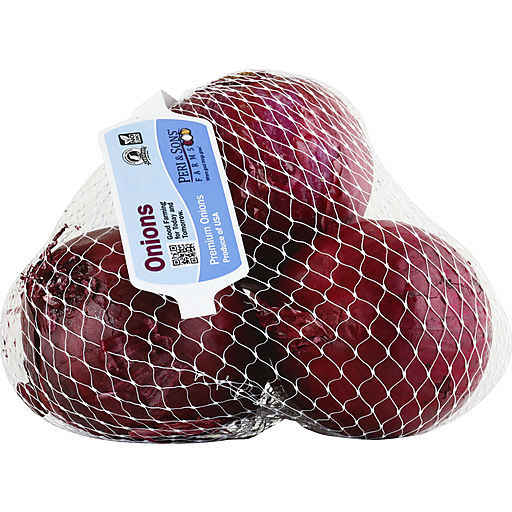 Peri & Sons Farms Onions, Red, Medium 2 Lb
