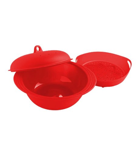 Orka Silicone Rice And Grain Cooker In Red