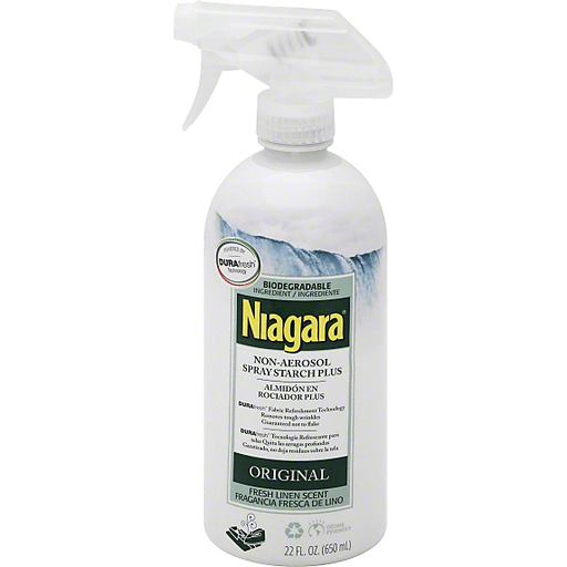 Niagara Spray Starch, Plus, Original, Fresh Linen Scent, Non-Aerosol