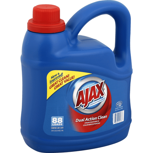 Ajax Laundry Detergent, Dual Action Clean