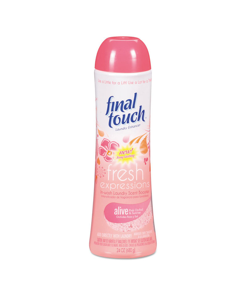 Final Touch Fresh Expressions In-Wash Laundry Scent Booster, 24 Oz, Powder, Pink Orchid