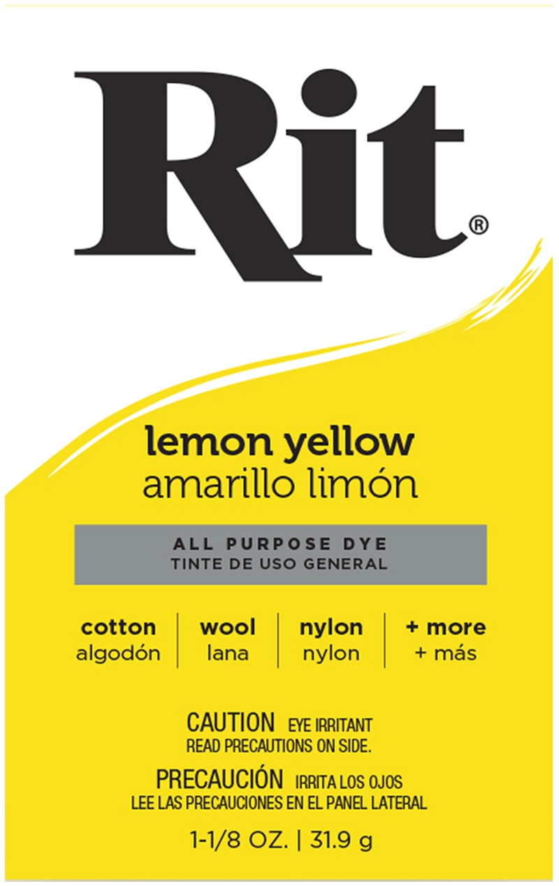Rit All-Purpose Powder Dye, Lemon Yellow