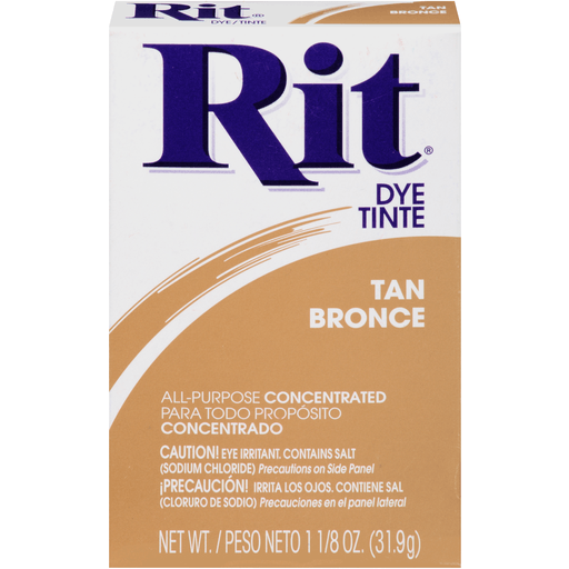 Rit All-Purpose Concentrated Tan Dye 1.125 Oz. Box