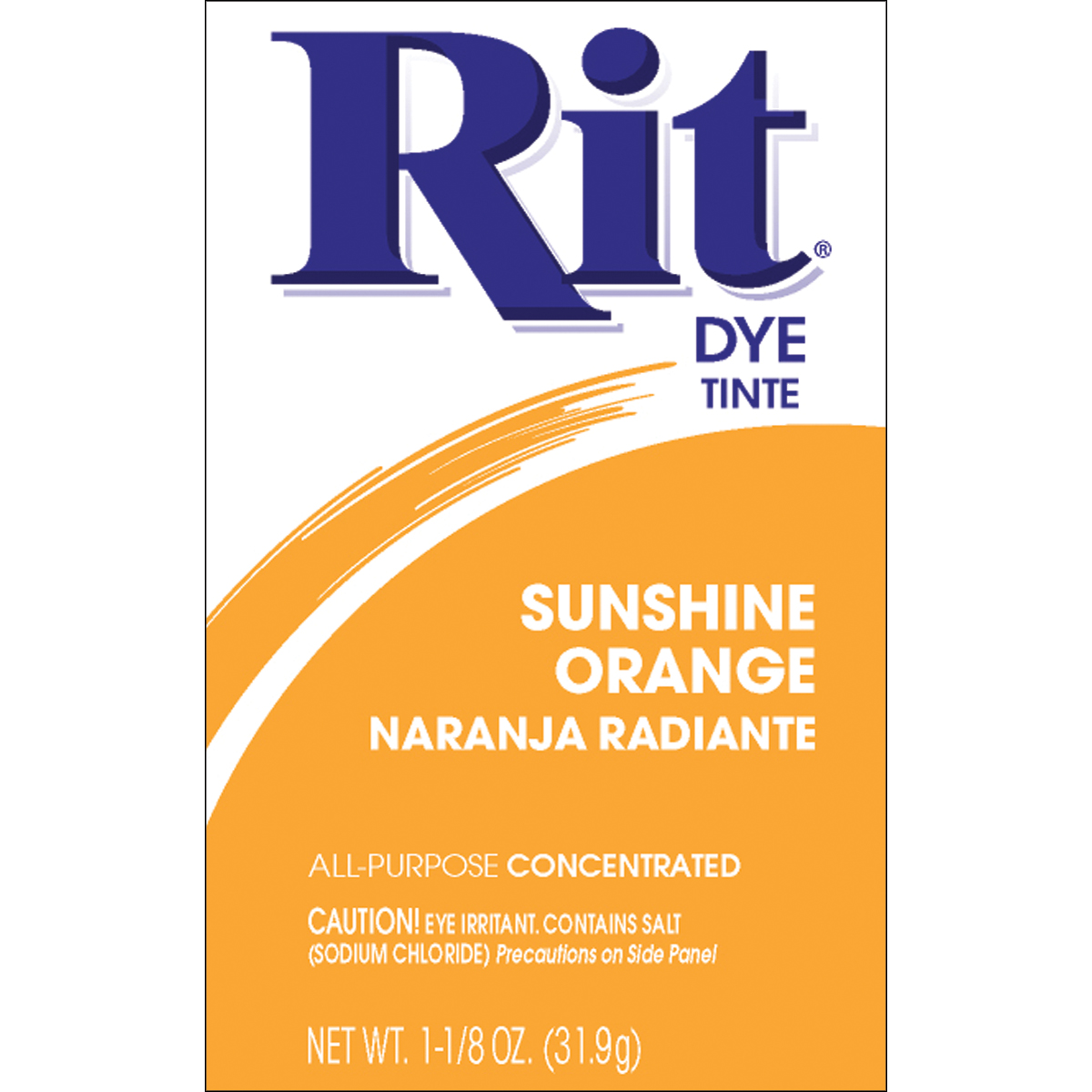 Rit All-Purpose Concentrated Sunshine Orange Dye 1.125 Oz. Box