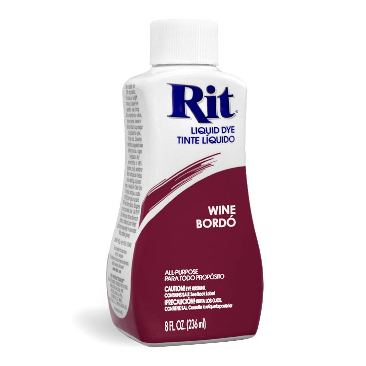 Rit Dye 88100 Fabric Dye, Liquid, Wine, 8 Oz Bottle