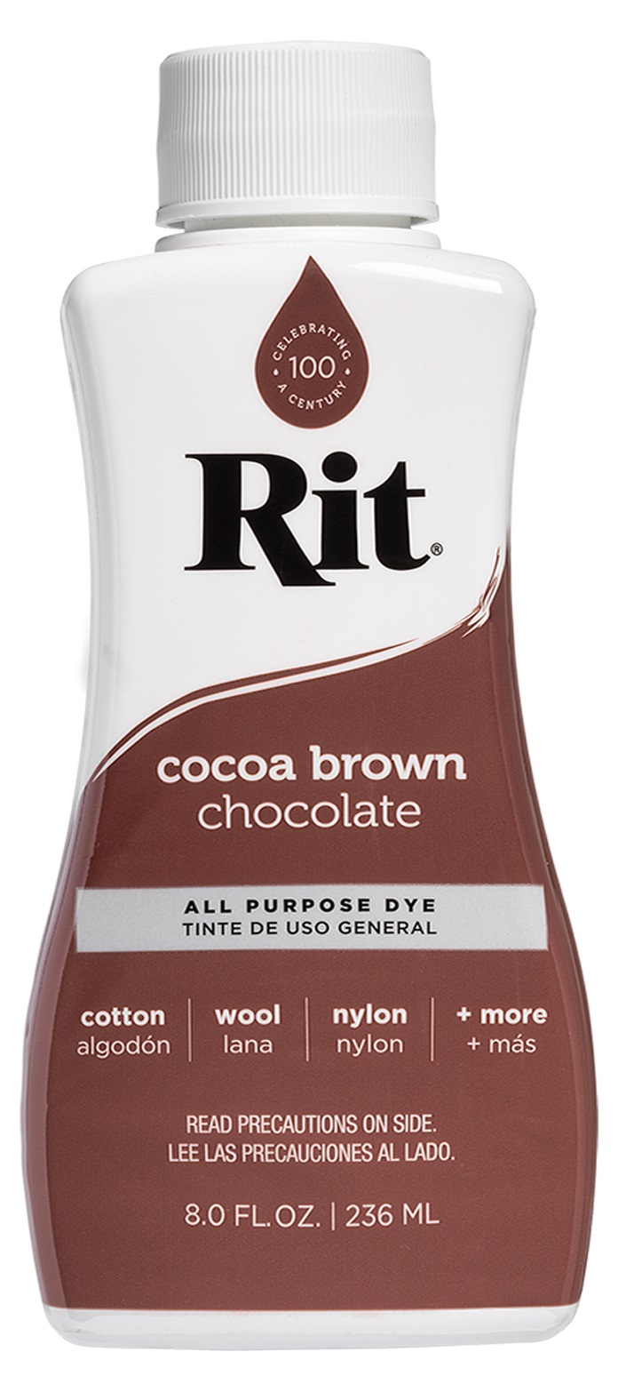 Rit Cocoa Brown Chocolate All Purpose Dye 8 Oz