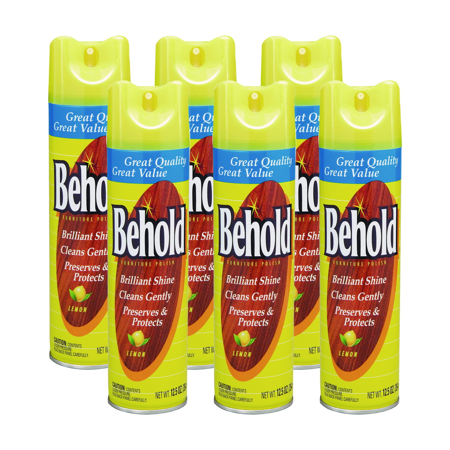 Endust Behold Furniture Polish, Lemon, 12.5 Oz Aerosol Spray