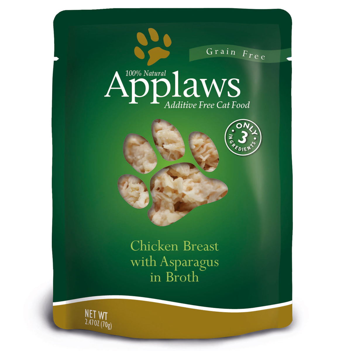 Applaws Cat Food Chicken Breast With Asparagus In Broth, 2.47 Oz