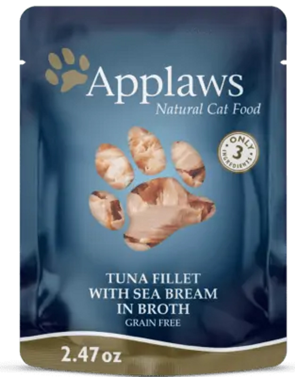 Applaws Cat Food Tuna Fillet With Sea Bream In Broth, 2.47 Oz