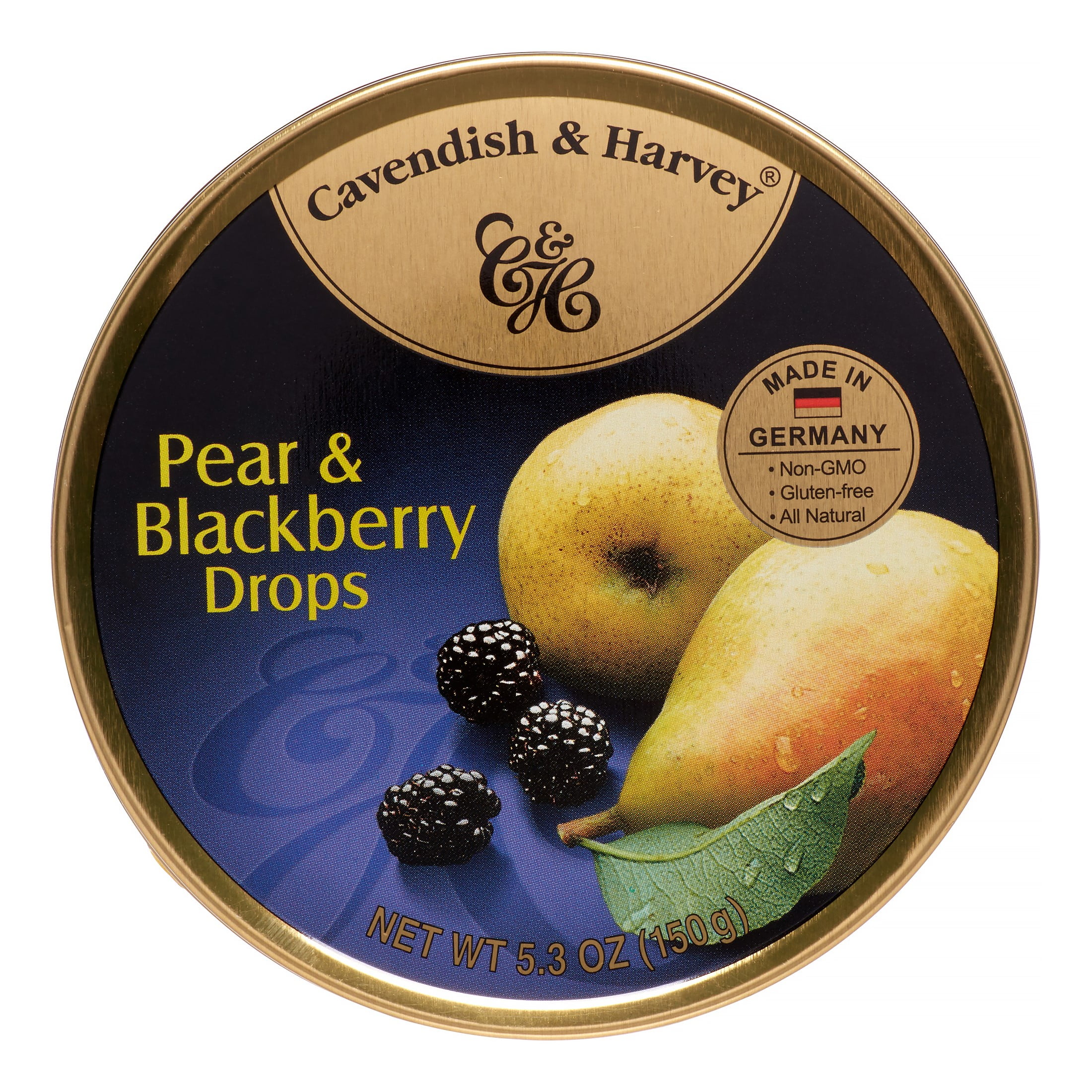 Cavendish & Harvey Candy Tin Pear&Blkbry