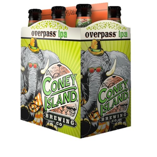Generic Coney Island Brewing Co 6 Pack, 12 Ounce Overpass IPA
